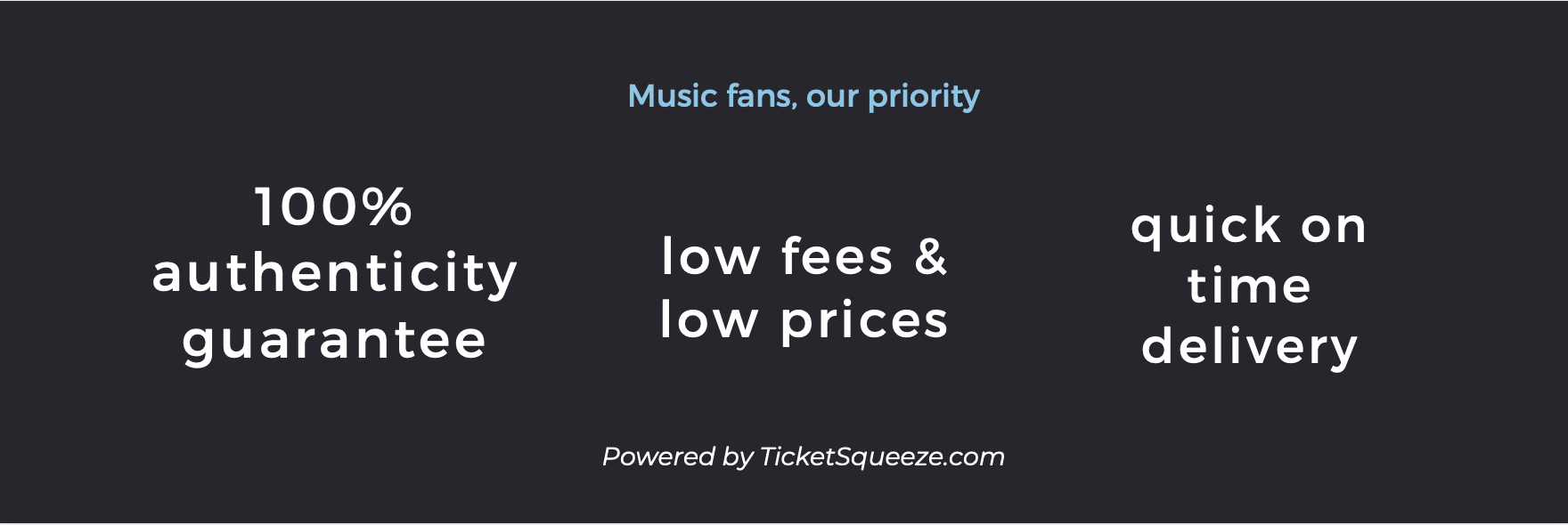 Majestic Theatre ticket guarantee